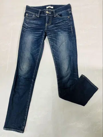 MOUSSY 인디고 파우더 데님 스트레치 스키니 26