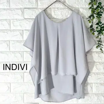 INDIVI 블라우스 새상품급 인디비 레이어드 블라우스