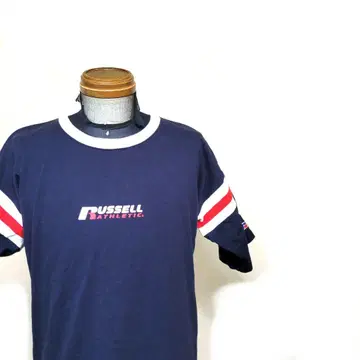 레어 RUSSELL ATHLETIC 라인 티셔츠 M 러셀