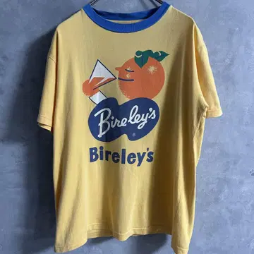 바야리스 Bireley's 프린트 티셔츠 음료 기업 티셔츠 반팔