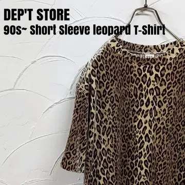 DEP'T STORE/데프트 반팔 레오파드 무늬 티셔츠