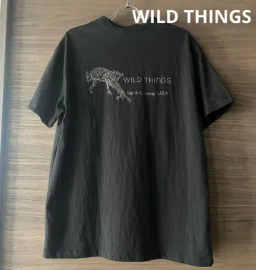 WILDTHINGS 와일드캣 반팔 티셔츠 블랙 M