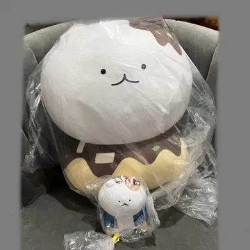 고양이 힘내지 않아 엄청 모후굿 봉제인형 배고픈 타코야키 마스코트