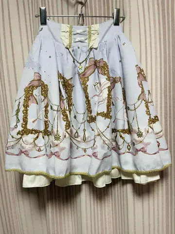 axes femme kawaii 라벤더 컬러 푹신푹신 스커트