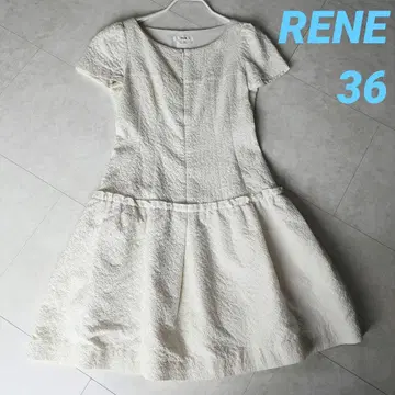 Ren 반팔 무릎 기장 원피스 사이즈 36