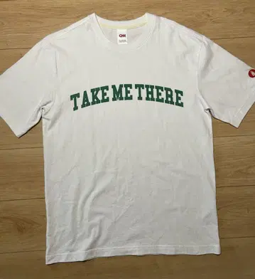 CNN TAKE ME THERE 프린트 티셔츠 화이트 코튼 100