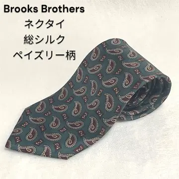 [컨디션 최상] BrooksBrothers 넥타이 실크 페이즐리 패턴