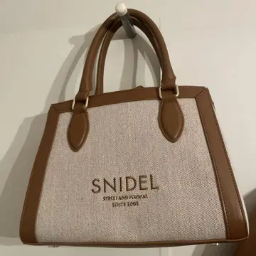 SNIDEL 베이지/브라운 핸드백