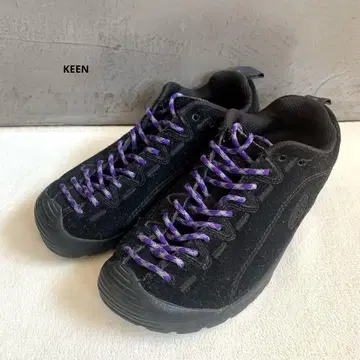KEEN 킨 재스퍼 스니커즈 블랙 스웨이드 23cm
