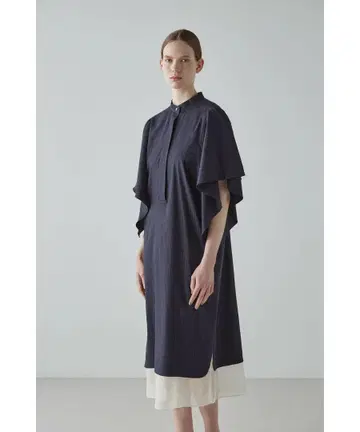 ADORE 어도어 바이오 린넨 원피스 사이즈 38 네이비 23SS