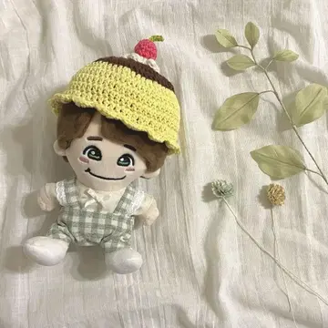치비누이 의류 3점 푸딩 모자 살로펫 상의 (그린 체크)