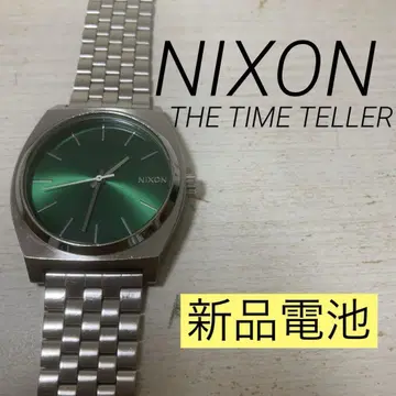 NIXON 새상품 배터리 THE TIME TELLER 실버 손목시계