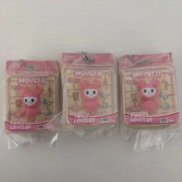 TWICELOVELYS 블리스터 마스코트 참 허벅지 모브리 3개 세트