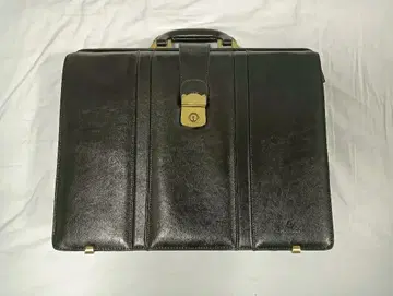 블랙 가죽 비즈니스 백