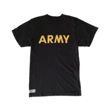 US ARMY 트레이닝 티셔츠 블랙 XS 미군 구제 의류 땀 흡수 속건성