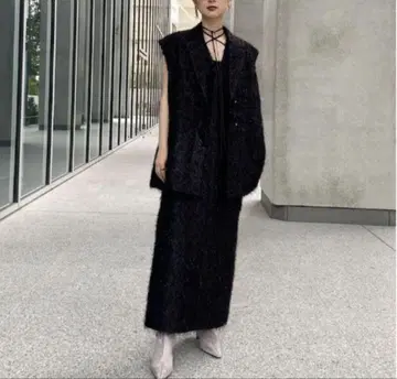 아메리빈티지 FLUFFY UTILITY VEST WITH DRESS