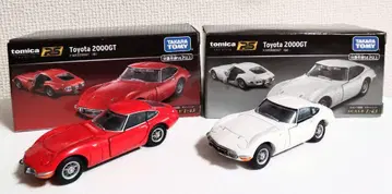 토미카 프리미엄 RS 도요타 2000GT 빨간색/흰색 2개 세트