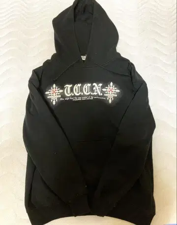 TCCM 블랙 후드티
