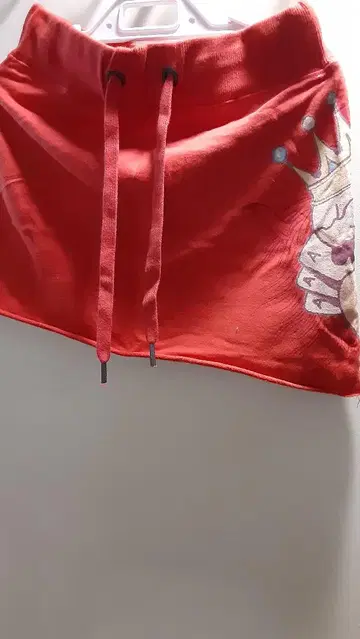 Ed Hardy 빨간색 스컬 타이트 스커트