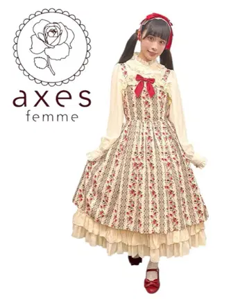 axes femme 로즈베리 정원 JSK 택 포함 미사용 새상품 원피스