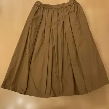 새상품급 스나오쿠와하라 브라운 플레어 롱 스커트