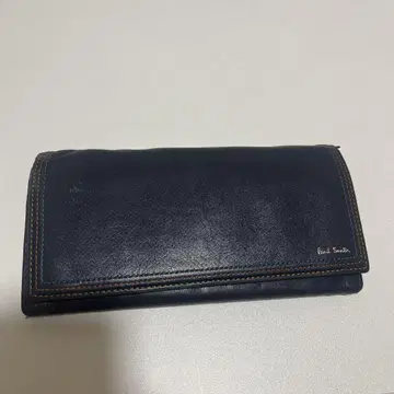 폴스미스 네이비 가죽 장지갑