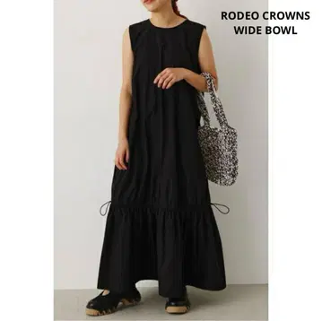 RODEO CROWNS [발수] W/R 2way 티어드 원피스 블랙