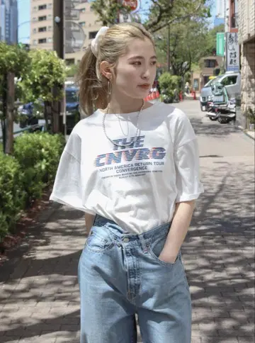[이번 시즌 신상] ungrid 새상품 로고 반팔 티셔츠