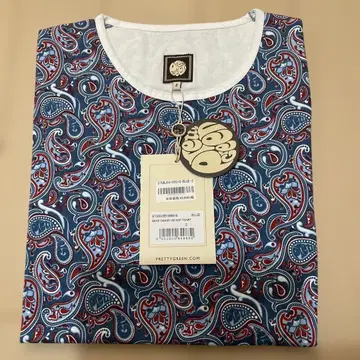 [미사용 새상품 Pretty Green] 페이즐리 무늬 티셔츠 사이즈 2