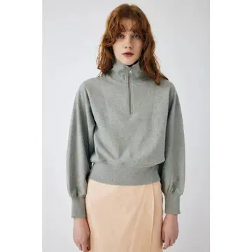 HALF ZIP SWEAT 셔츠 moussy 하프 지퍼 맨투맨