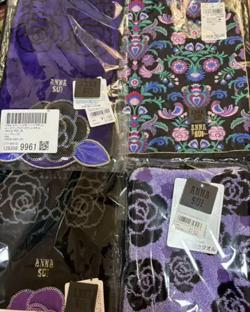 ANNA SUI 손수건 지퍼 타월 7종 세트