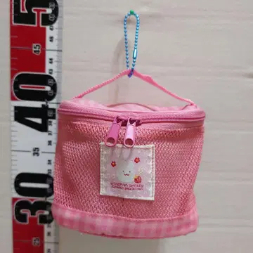 마더 구스 숲 미니 파우치 토끼 메쉬 소품함 메이크업 도구통 레트로