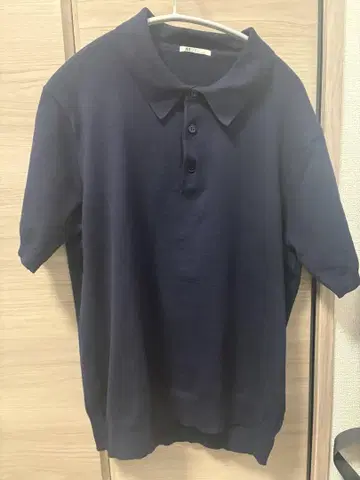 정장 셀렉트 네이비 피케 셔츠 반팔