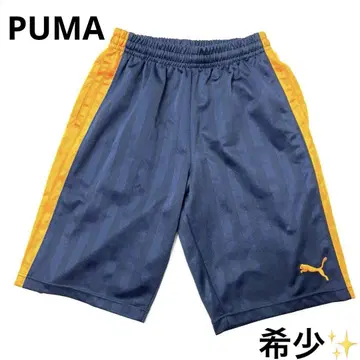 레어 푸마 PUMA 저리 y2k 오렌지 푸자 L 하프 팬츠