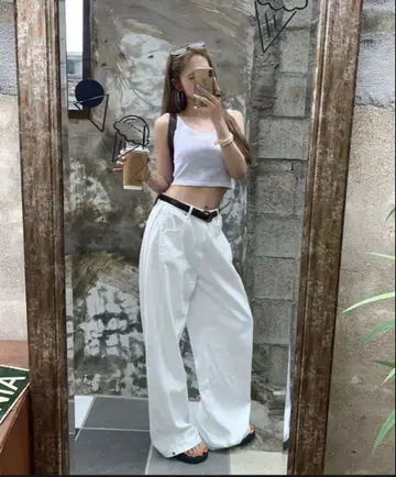nalm. 2way 시프트 화이트 데님