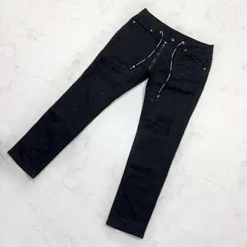 1PIVIUGUALE3 조그진 청바지 블랙 데미지 가공 M 1