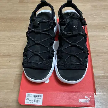 PUMA 블랙 스포츠 샌들 240