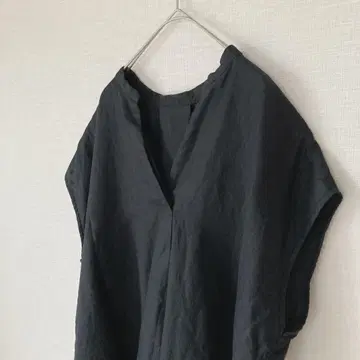 이에나 슬리브리스 스키퍼 셔츠 린넨 100% 일본제