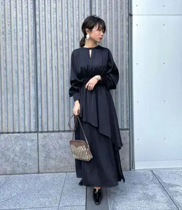 택 포함 새상품 아메리빈티지 BULGE SHOULDER DRESS