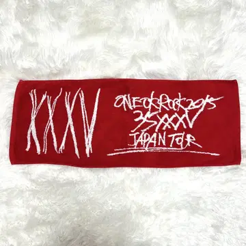 ONE OK ROCK 35XXXV 투어 타월 라이브 레드 화이트
