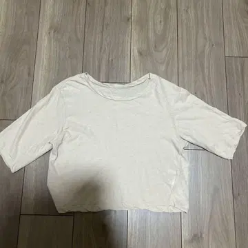 plage C/L 크롭 티셔츠 베이지