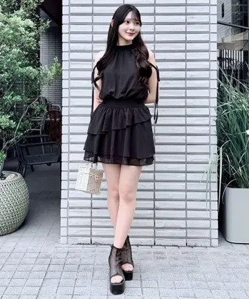 NOMAE 아메스리 프릴 미니 원피스