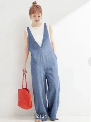 베이세 재고 데님 살로펫 프리 사이즈