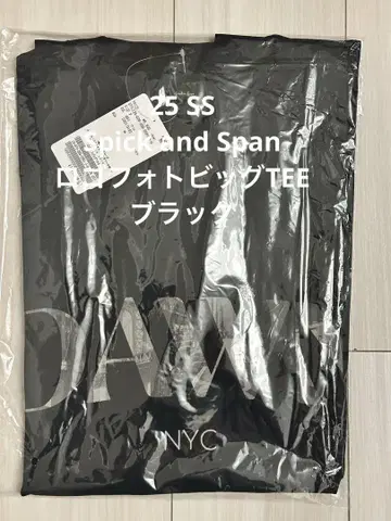 새상품 Spick and Span 로고 사진 빅 TEE
