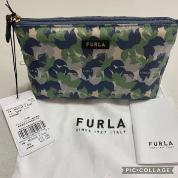 새상품 FURLA 훌라 파우치 꽃무늬 수납 가방 포함