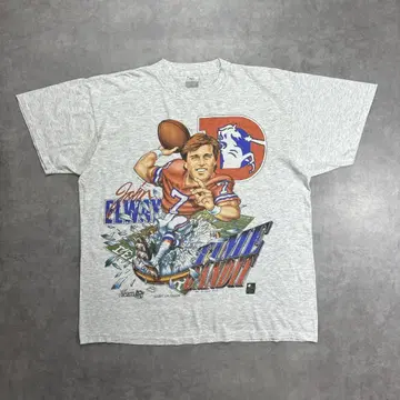 90s NFL 브롱코스 존 엘르웨이 티셔츠 XL 사이즈 미식축구