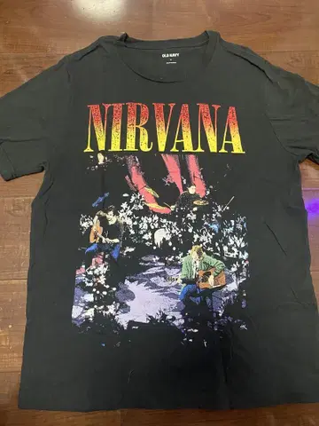 NIRVANA 그래픽 프린트 티셔츠