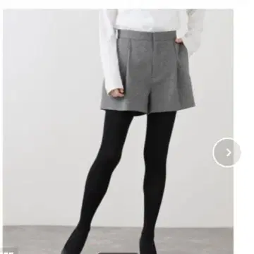 24AW 스픽 앤 스팬 라메 울 숏 팬츠 그레이 36