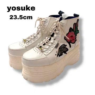 [ yosuke ] 와펜 통굽 스니커즈 23.5cm