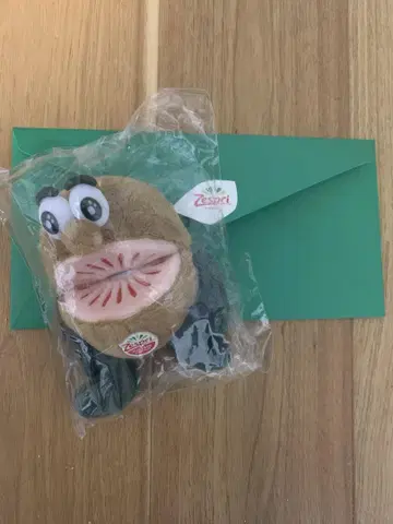 제스프리 키위 브라더스 레드 봉제 인형 골드 그린